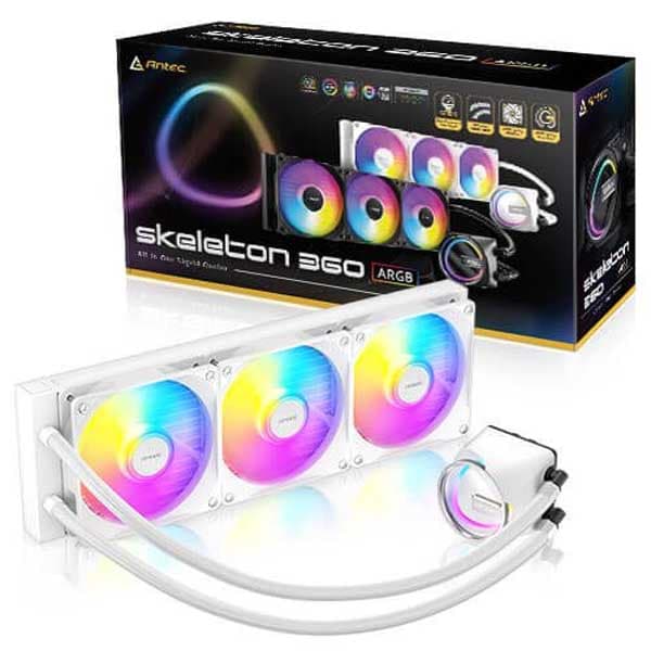 Antec Skeleton 360 ARGB Liquid Cooler (White) - 1