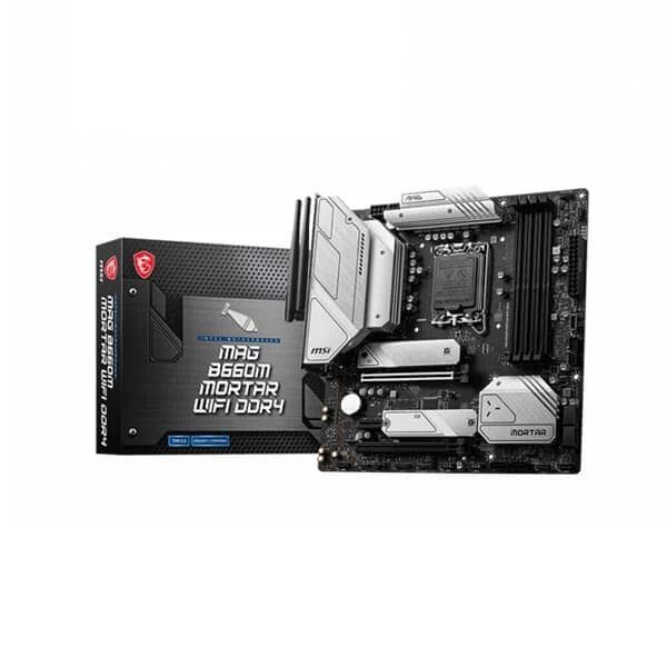 MSI MAG B660M Mortar WIFI DDR4 Intel Motherboard Supports Intel 12th , 13th & 14th Gen Processors
