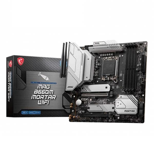 MSI MAG B660M Mortar WIFI DDR5 Intel Motherboard Supports Intel 12th , 13th & 14th Gen Processors