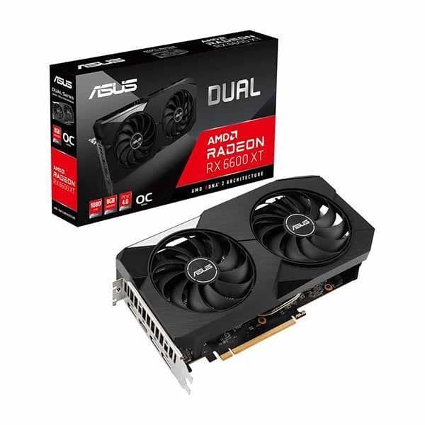 ASUS Dual Radeon RX 6600 XT 8GB GDDR6 PCI Express 4.0 CrossFireX Graphics Card