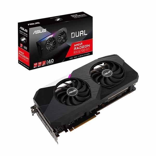 ASUS DUAL Radeon RX 6700 XT Standard Edition 12GB GDDR6 Gaming Graphics Card