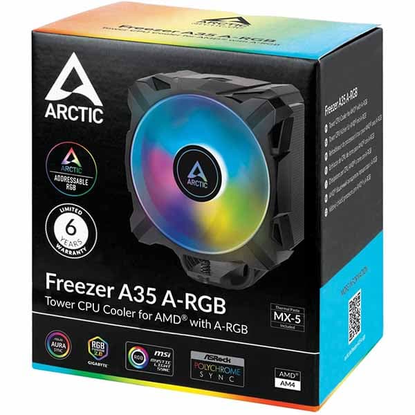 Arctic Freezer A35 ARGB (For AMD) 120mm CPU Air Cooler