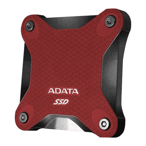 ADATA SD600Q 240GB PS5 Portable External SSD Solid State Drive - Red