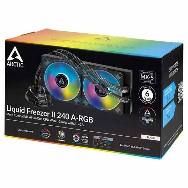 Arctic Liquid Freezer II 240 ARGB CPU Liquid Cooler (Black)