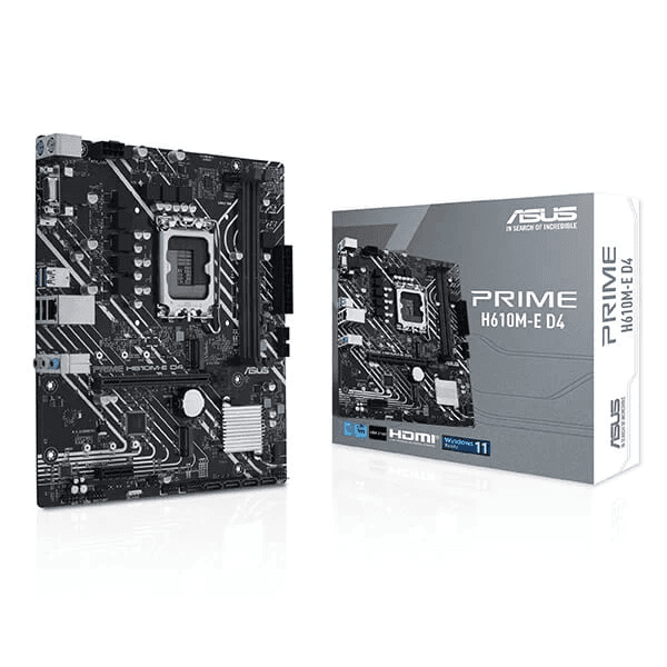 Asus Prime H610M-E D4 Intel Motherboard Supports Intel 12th, 13th & 14th Gen Processors
