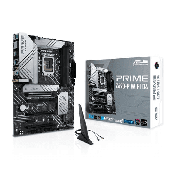 Asus Prime Z690-P WIFI D4 Intel Motherboard Supports Intel 12th, 13th & 14th Gen Processors