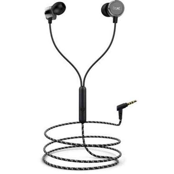boAt BassHeads 172 Wired in Ear Earphone with Mic (Black)