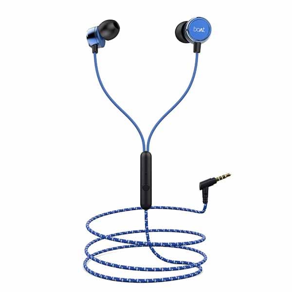 boAt BassHeads 172 Wired in Ear Earphone with Mic (Royal Blue)