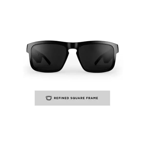 Bose Frames Tenor - Rectangular Polarized and Bluetooth Sunglasses (Smart Glasses, Black)