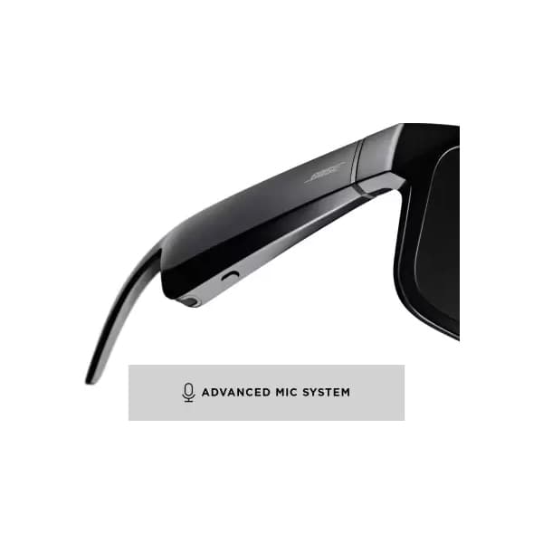 Bose Frames Tenor - Rectangular Polarized and Bluetooth Sunglasses (Smart Glasses, Black)