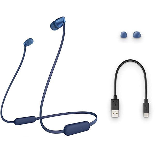 Sony WI-C310 Wireless Headphones In-Ear Bluetooth Headset with mic (Blue)
