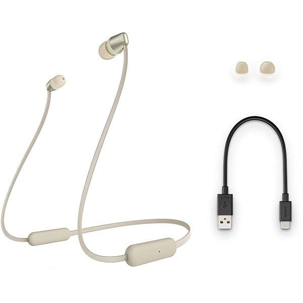 Sony WI-C310 Wireless Headphones In-Ear Bluetooth Headset with mic (Gold)