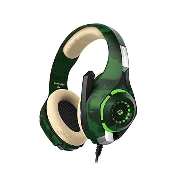 Cosmic Byte GS410 Headphones with Mic and for PS4, Xbox One, Laptop, PC, iPhone and Android Phones - Camo Green