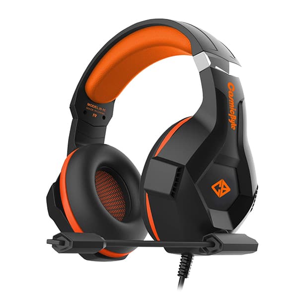 Cosmic Byte H11 Gaming Wired Over-ear Headset with Microphone (Black/Orange)