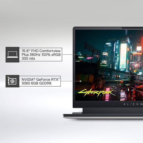 Dell New Alienware X15 R2 Gaming Laptop, Intel I7-12700H Windows 11+Mso'21 16Gb Lp Ddr5 1Tb Ssd, Nvidia Rtx 3060 (6Gb Gddr6) 15.6 Inches (39.62Cms) Fhd 360Hz 300Nits, Alienfx Kb (D569940Win9, 2.34Kgs)