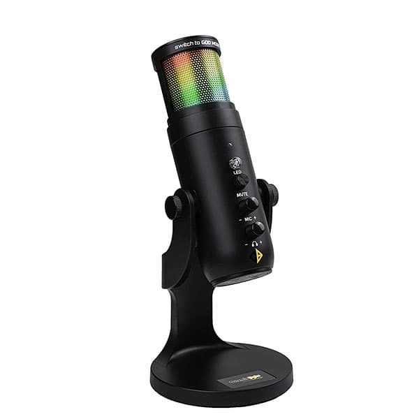 Cosmic Byte Deimos RGB USB Microphone Cardioid Type with Tabletop Stand