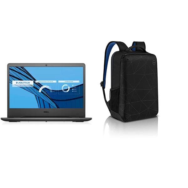 Dell Vostro 3401 10th gen Intel i3-1005G1 14 inches FHD Anti Glare 2 Side Narrow Border Display Laptop (4GB/1TB /Integrated Graphics/ Windows 10 + MSO/ Black) D552124WIN9BE, 1.64kg + Laptop Bag