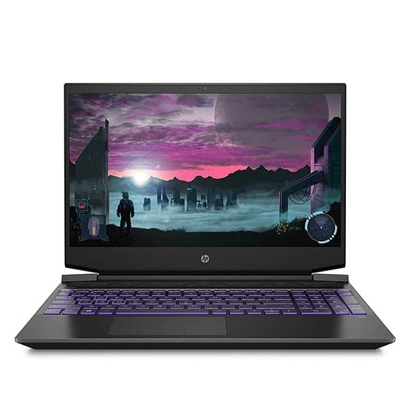 HP Pavilion ec2008AX Gaming 5th Gen AMD Ryzen 5 Processor 15.6 inches(39.6cm) FHD Gaming Laptop (8GB/512GB SSD/144 Hz/Windows 10 Home/MS Office/NVIDIA GTX 1650 4GB/Shadow Black), 15-ec2008AX, 1.98kg + Laptop Bag