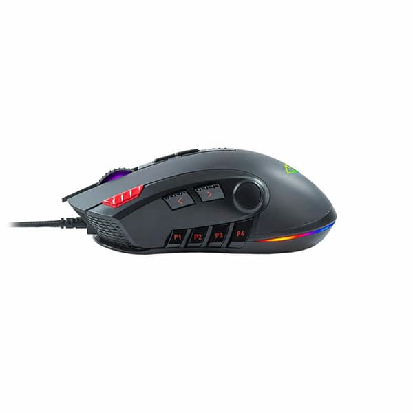 Cosmic Byte Equinox Gamma 16000DPI 12 Button Gaming Mouse, Pixart PMW3389 Sensor, Adjustable Weights, Spectra RGB with Software