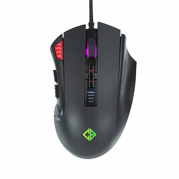 Cosmic Byte Equinox Gamma 16000DPI 12 Button Gaming Mouse, Pixart PMW3389 Sensor, Adjustable Weights, Spectra RGB with Software