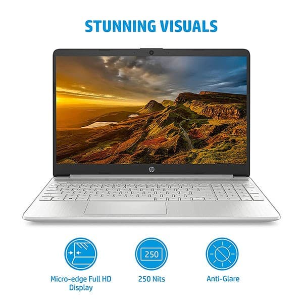 HP 15s fr2508tu-11th Gen Intel Core i3- 8GB RAM/512GB SSD 15.6 inches(39.6cm) FHD, Micro-Edge, Anti-Glare Display UHD Graphics/Alexa/Dual Speakers/Fast Charge/Win 11/Windows MS Office, 15s- fr2508TU + Laptop Bag