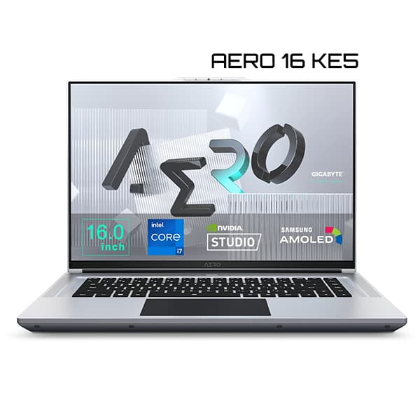 GIGABYTE AERO 16 KE5, 16.0 UHD+ OLED 60Hz, Intel Core i7-12700H 12th Gen, RTX 3060 6GB Graphics, Creator Laptop (16GB DDR5 Memory / Gen4 1TB SSD/ Windows 11 Pro / Home / Office 365/Silver) RP86KE5 + Laptop Bag