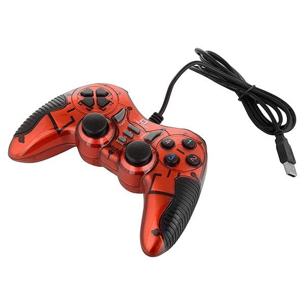 Live Tech GP01 Turbo Double Vibration Motor USB Wired Gamepad - Red