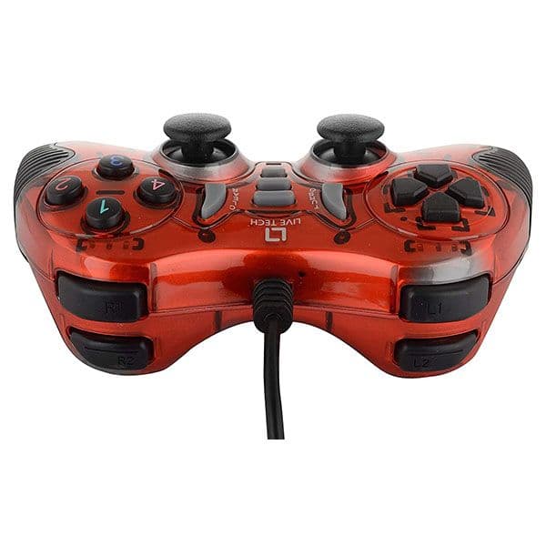 Live Tech GP01 Turbo Double Vibration Motor USB Wired Gamepad - Red