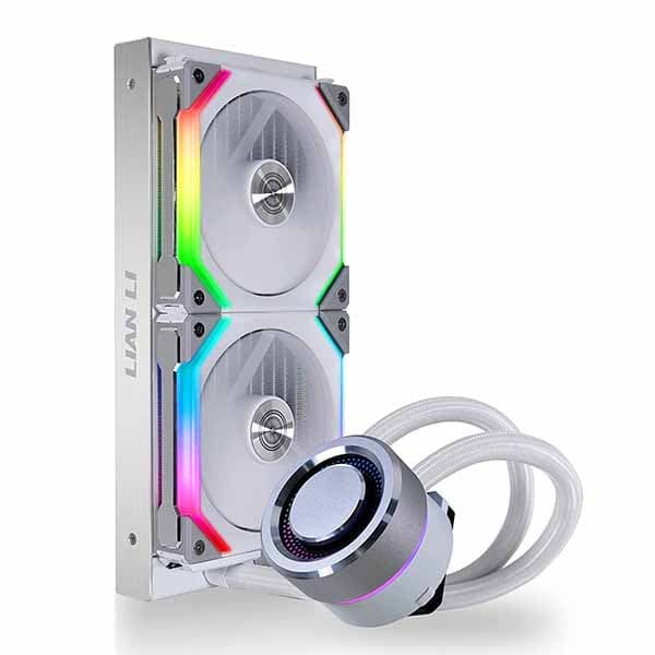 Lian Li Galahad 240 ARGB CPU Liquid Cooler With Uni Fan SL Edition (White)