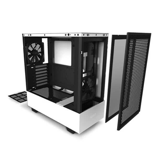 NZXT H510 Flow Mid Tower Gaming Cabinet - White