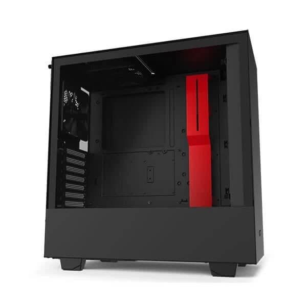 NZXT H510 Mid Tower ATX Cabinet - Matte Black Red