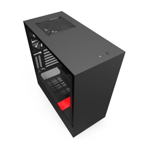 NZXT H510i Mid Tower Cabinet - Black Red