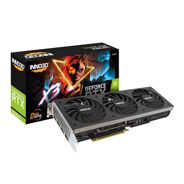 INNO3D NVIDIA GEFORCE RTX 3070 Ti X3 8 GB GDDR6X 256-bit PCI-E 4.0 X16 Gaming Graphics Card