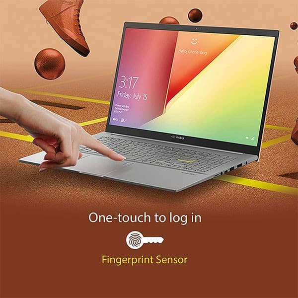 ASUS VivoBook K15 OLED (2021), 15.6" (39.62 cms) FHD OLED, Intel Core i3-1115G4 11th Gen, Thin and Light Laptop (8GB/512GB SSD/Integrated Graphics/Office 2021/Windows 11/Silver/1.8 Kg) K513EA-L313WS + Laptop Bag