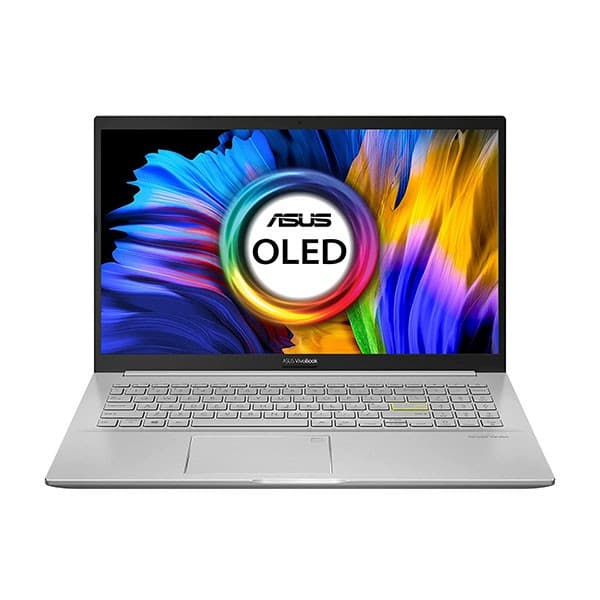 ASUS VivoBook K15 OLED (2021), 15.6" (39.62 cms) FHD OLED, Intel Core i3-1115G4 11th Gen, Thin and Light Laptop (8GB/512GB SSD/Integrated Graphics/Office 2021/Windows 11/Silver/1.8 Kg) K513EA-L313WS + Laptop Bag