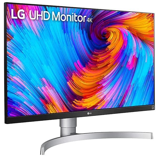 LG 27UL650 68.58 cm (27 inch) 4K-UHD (3840 x 2160) VESA Display HDR 400 Monitor with IPS Panel, Radeon FreeSync, Height/Pivot/Tilt Adjustable Stand, HDMI x 2, Display Port-(White)
