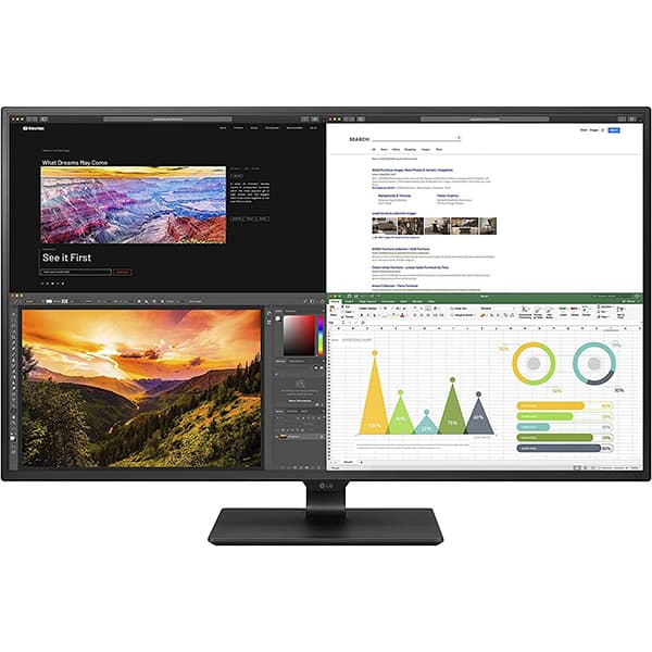 LG 43UN700 43 Inch (107.95 cm) IPS Display with USB Type-C and HDR10, 4 HDMI inputs, 3840 x 2160 pixel Monitor (Black)