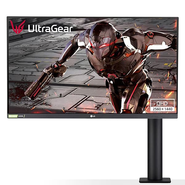 LG Ultragear - 27Gn880 Qhd Nano IPS 27 Inch (68.5 cm) 2560 X 1440 Pixels, Ergonomic Stand Nvidia G-Sync Compatible 144 Hz, 1Ms, HDR 10, Hdmi, Gaming Monitor, Black