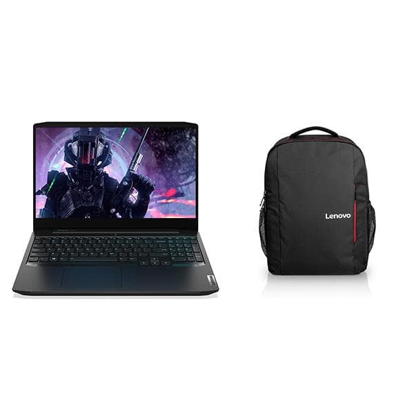 Lenovo IdeaPad Gaming 3 81Y400V9IN 10th Gen Intel Core i5-10300H 15.6" (39.63cm) FHD IPS Gaming Laptop (8GB/1TB+256GB SSD/Windows 10/NVIDIA GTX 1650 4GB/M100 Mouse/Onyx Black/2.2Kg), 81Y400V9IN + Laptop Bag