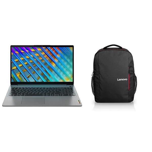 Lenovo IdeaPad Slim 3 81X800J3IN Intel Core i3 11th Gen 15.6" (39.62cm) FHD IPS Thin &amp; Light Laptop (8GB/512GB SDD/Windows 11/Office 2021/2Yr Warranty/3months Game Pass/Platinum Grey/1.7Kg), 81X800J3IN + Laptop Bag