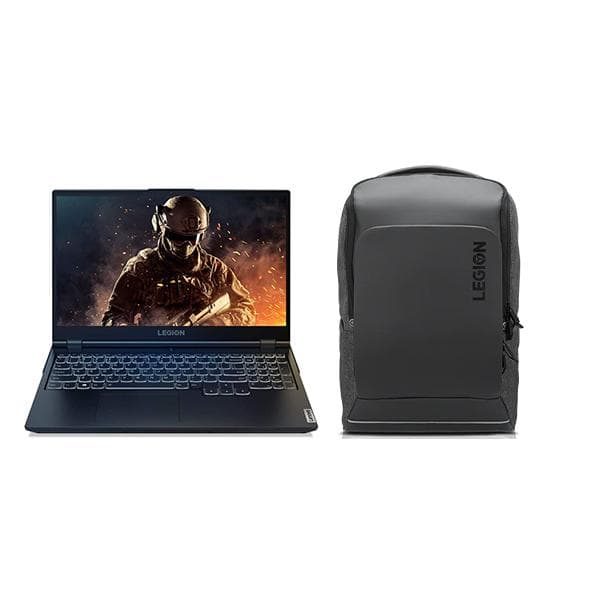 Lenovo Legion 5 82B500MMIN AMD Ryzen 5 4600H 15.6" (39.62 cm) FHD IPS Gaming Laptop (8GB/1TB HDD + 256GB SSD/4GB NVIDIA GTX 1650/120Hz Refresh/Windows 10/Backlit Keyboard/Phantom Black/2.3Kg), 82B500MMIN + Laptop Bag