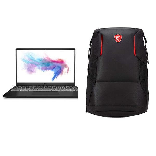 MSI Modern 14 Core i3 10th Gen - (8 GB/512 GB SSD/Windows 10 Home) Modern 14 B10MW-424IN Laptop (14 inch, Carbon Grey, 1.3 kg) + Laptop Bag