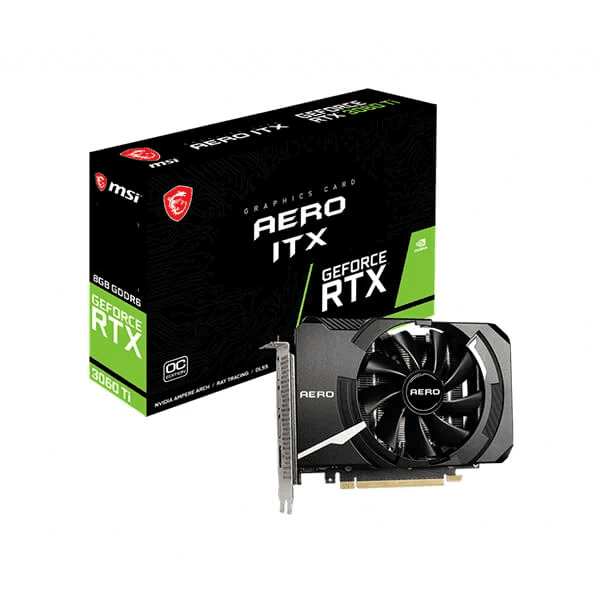 MSI RTX 3060 Ti Aero ITX OC LHR 8GB Gaming Graphics Card