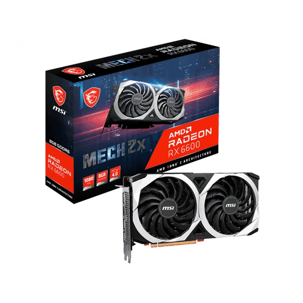 MSI RX 6600 Mech 2X 8GB Graphics Card