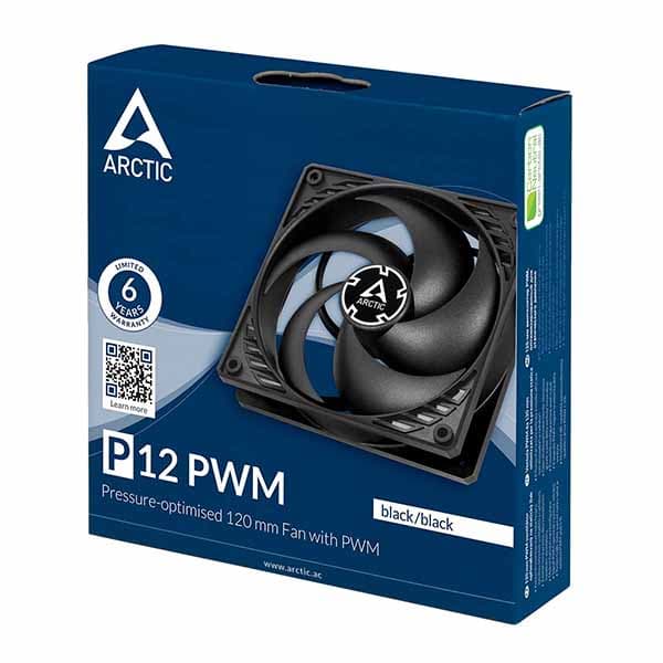Arctic P12 PWM 120mm Cabinet Fan (Single Pack)