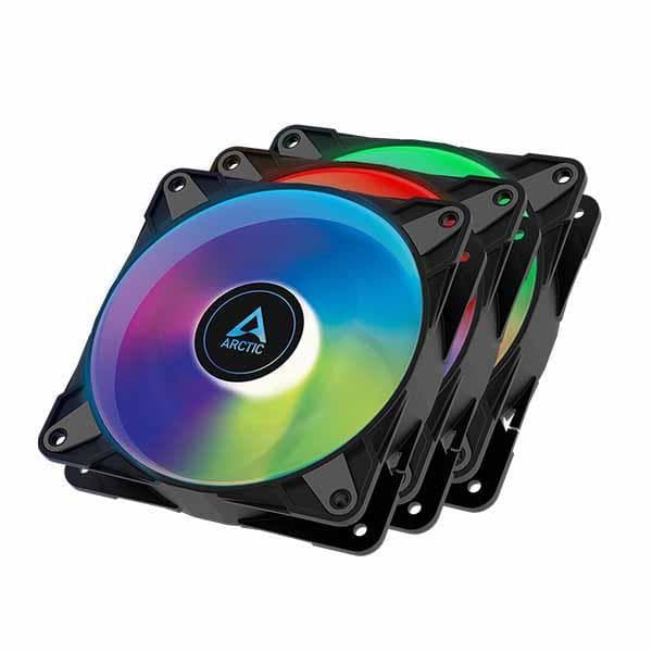 Arctic P12 PWM PST ARGB Cabinet Fan (Triple Pack)