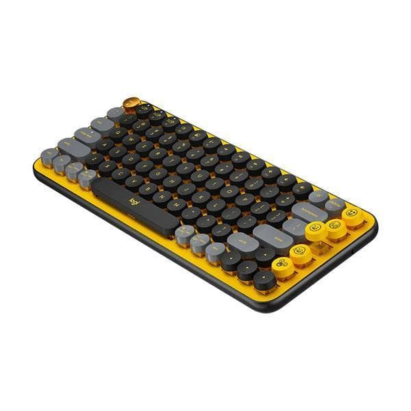 Logitech POP Keys Mechanical Wireless Keyboard - Yellow Blast
