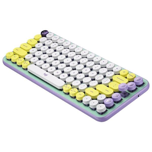 Logitech POP Keys Mechanical Wireless Keyboard - Daydream