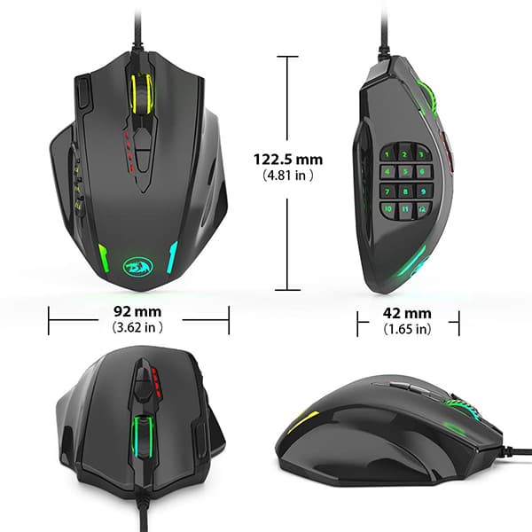 Redragon M908 Impact RGB Wired Gaming Mouse