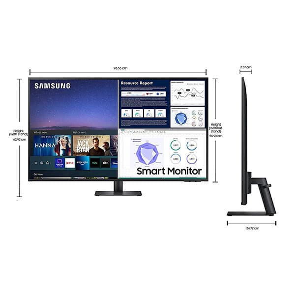 Samsung M7 1m 09cm (43") Smart Monitor with Built-in Speaker - LS43AM704UWXXL